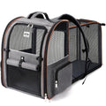 Extra Large Cat Backpack Carrier Expandable Pet Carrier Backpack for Small/Medium Dogs and Medium/Large Cats, Grey