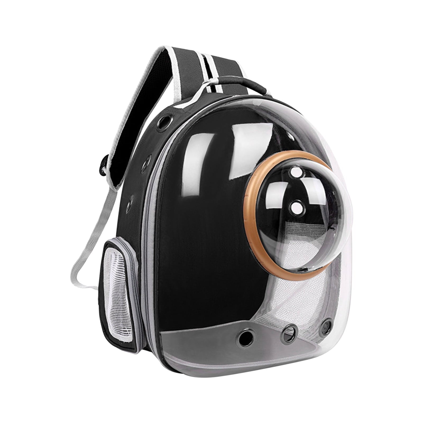 Fufafayo Space Capsule Pet Carrier, Breathable Backpack for Dogs and Cats, Clear Bubble Pet Bag for Travel, Puppy Carrier for Outdoor, Portable Pet Backpack for Hiking, Cat Carrier with Window