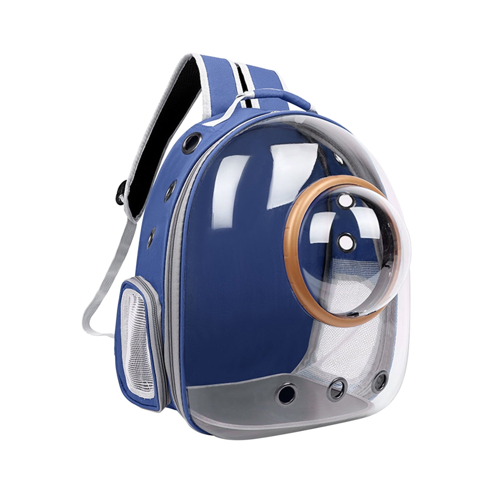 Fufafayo Space Capsule Pet Carrier, Breathable Backpack for Dogs and Cats, Clear Bubble Pet Bag for Travel, Puppy Carrier for Outdoor, Portable Pet Backpack for Hiking, Cat Carrier with Window