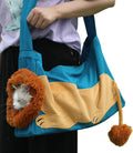Lion-Shaped Pet Carrier Backpack – Cute & Cozy Animal Design for Small Dogs & Cats, Breathable Travel Shoulder Bag for Outdoor Walking, Hiking & Daily Use