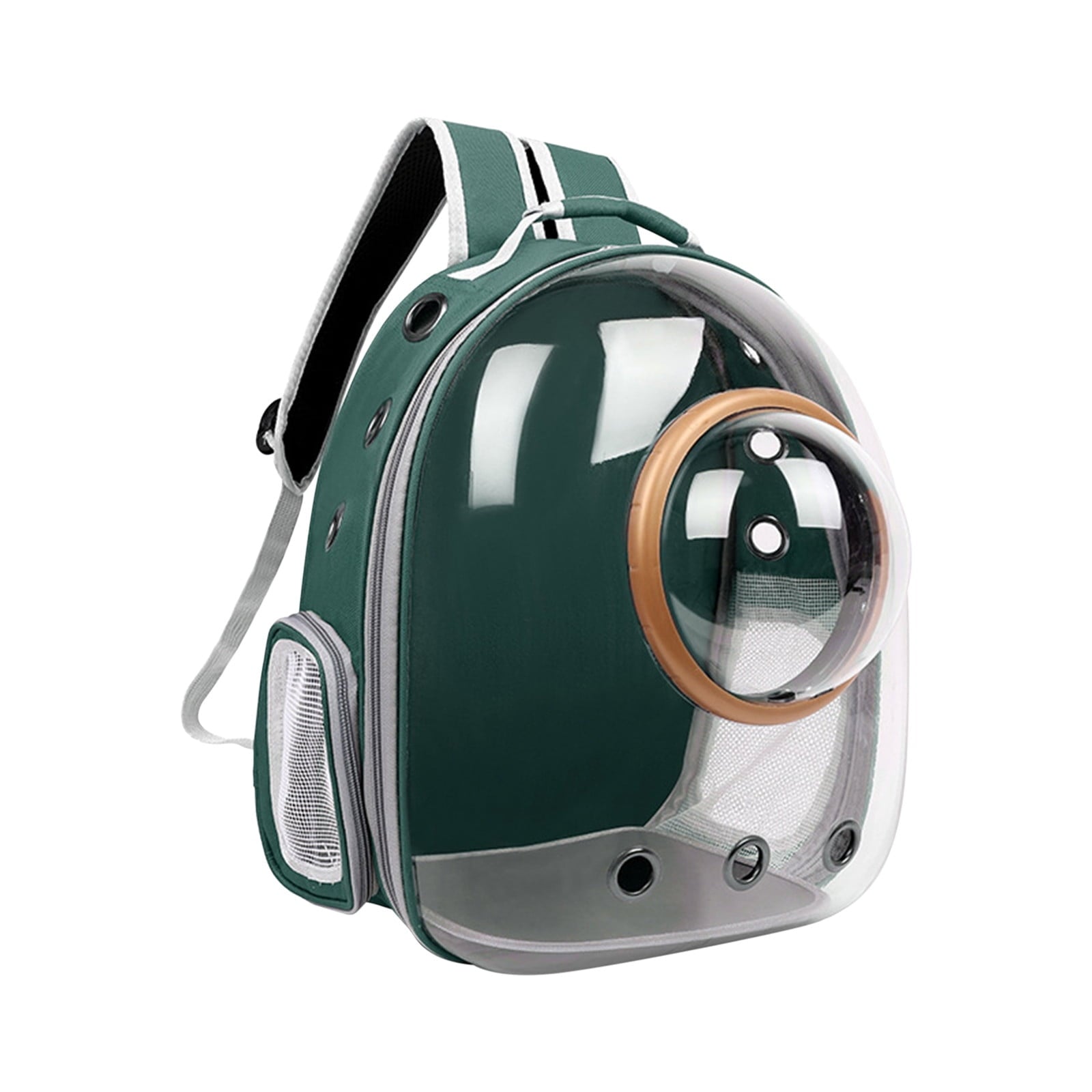 MORESEC Space Capsule Pet Carrier Backpack, Breathable Transparent Bubble Dog Bag for Travel, Shoulder Puppy Backpack with Air Vents, Portable Cat Carrier for Hiking and Outdoor Adventures,