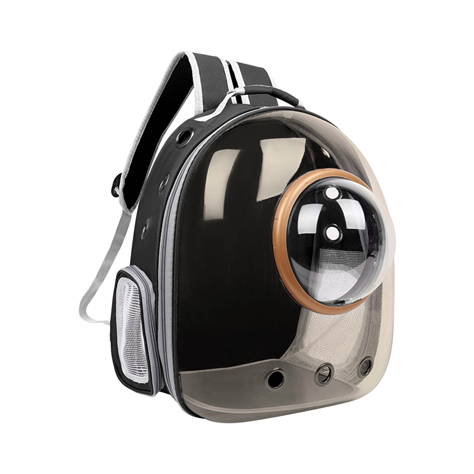 MORESEC Space Capsule Pet Carrier Backpack, Breathable Transparent Bubble Dog Bag for Travel, Shoulder Puppy Backpack with Air Vents, Portable Cat Carrier for Hiking and Outdoor Adventures,