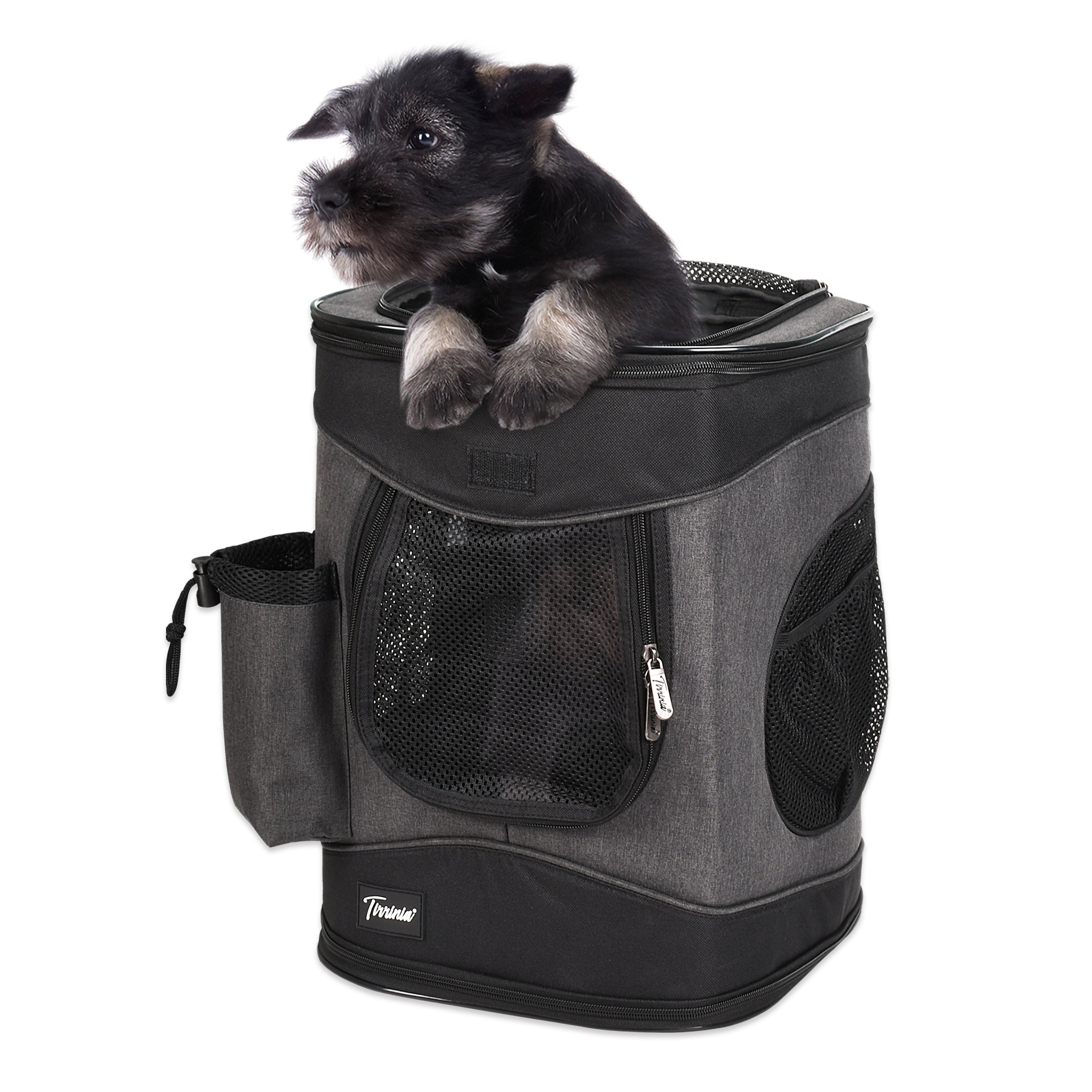 Pawse Pet Carrier Foldable Backpack for Small Cats Dogs And Puppies Upto 18 LBS, Airline-Approved Two-Sided Entry Padded Back Support Travel Carrier for Hiking, Walking, Cycling & Outdoor