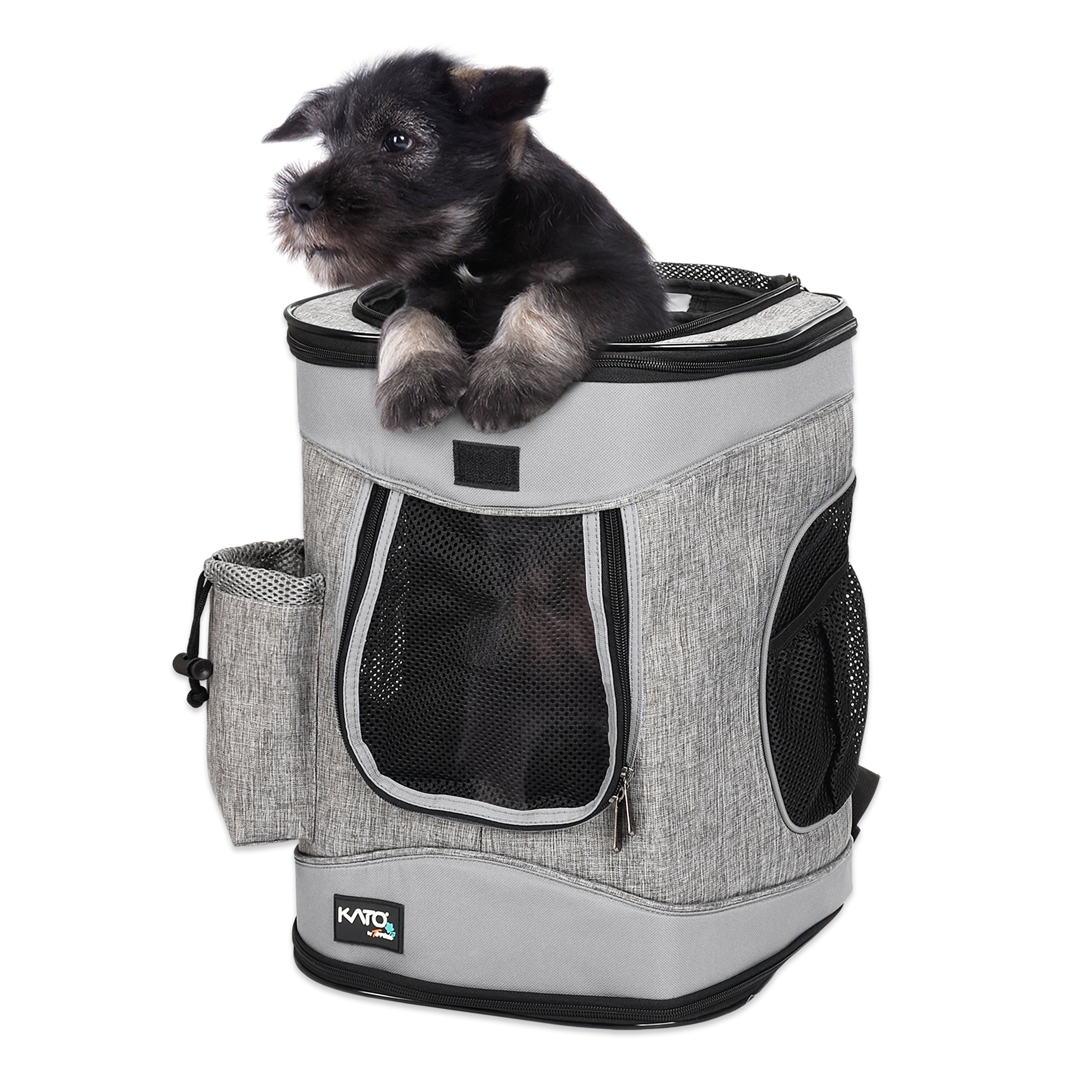Pawse Pet Carrier Foldable Backpack for Small Cats Dogs And Puppies Upto 18 LBS, Airline-Approved Two-Sided Entry Padded Back Support Travel Carrier for Hiking, Walking, Cycling & Outdoor