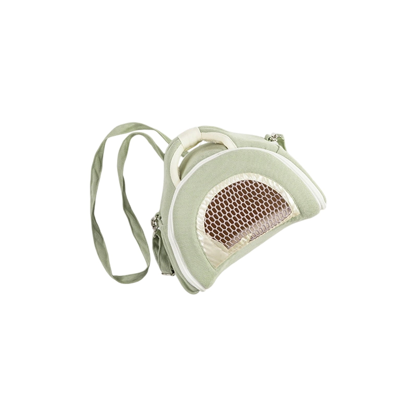 Crossbody Visible Small Pet Carrier Backpack For Outdoor Use, Breathable & Warm Portable Anti - Loss Pet Carrier With Adjustable Straps For Small Pets During Vet Visits, Daily
