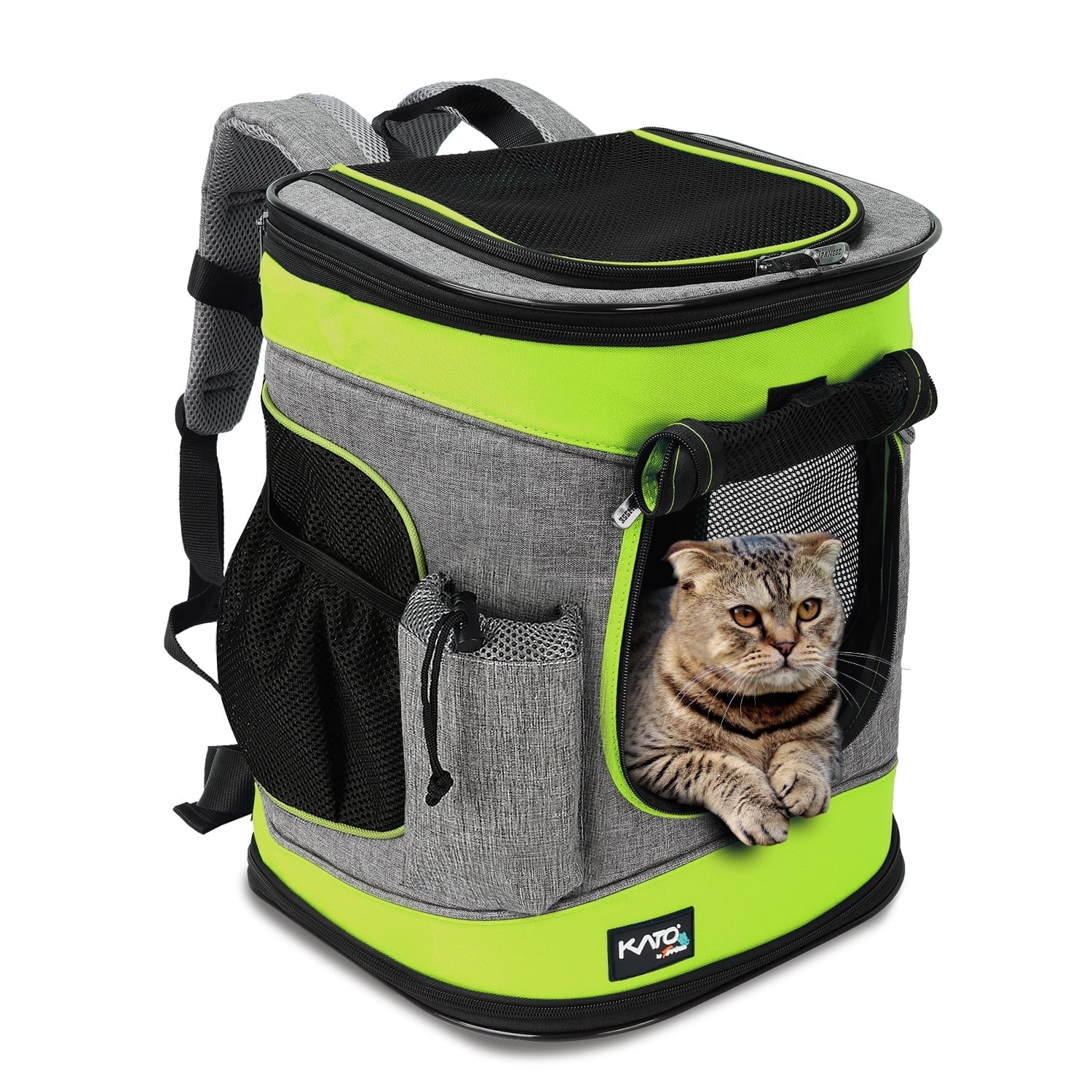 Pawsse Pet Carrier Backpack for Dogs and Cats up to 15 lbs, 16" H x13.2" L x12" W, Black