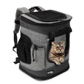 Pawsse Pet Carrier Backpack for Dogs and Cats up to 15 lbs, 16" H x13.2" L x12" W, Black
