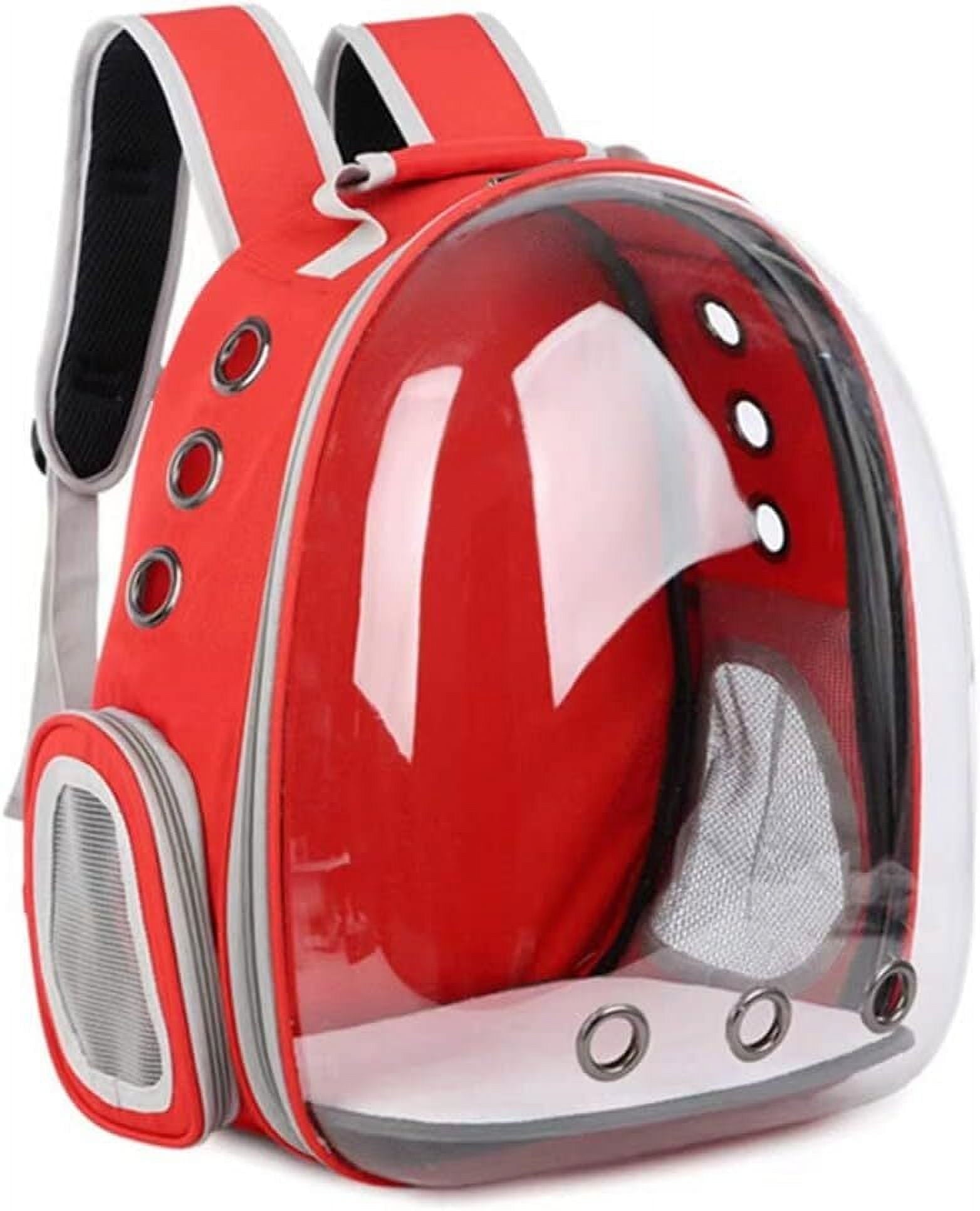 Pet Carrier, Cat/Dog Bubble Backpack, Pet Travel Bag, Small Space Pet Capsule Knapsack, Airline-Approved Ventilate Transparent Capsule Backpack for Hiking and Outdoor Use (Pink)