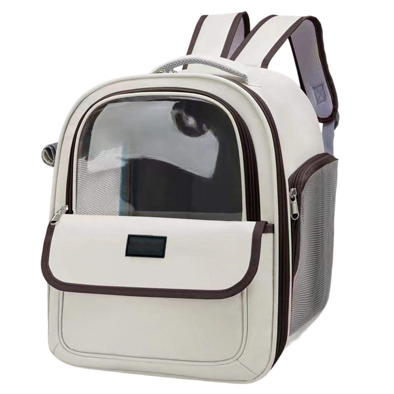 Pet Carrier for Cats and Small Dogs – Breathable Mesh Backpack with Large Opening, Multiple Pockets, Handheld & Backpack Style, 18L Capacity