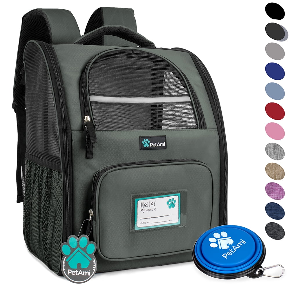 PetAmi Deluxe Pet Carrier Backpack, Red