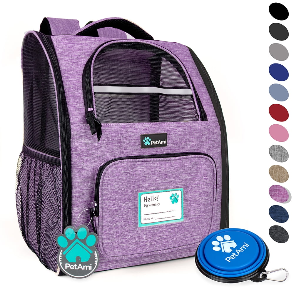 PetAmi Deluxe Pet Carrier Backpack, Red
