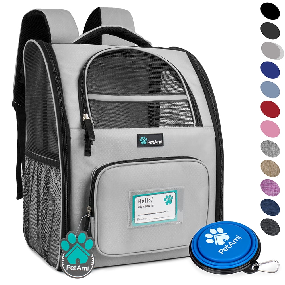PetAmi Deluxe Pet Carrier Backpack, Red