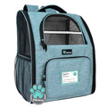 PetAmi Dog Backpack Carrier For Small Large Cat, Pet, Puppy, Ventilated Pet Hiking Backpack Travel Bag, Airline Approved Cat Backpack Carrier, Camping Biking Dog Bag Up to 18lbs Pet, Teal Turquoise