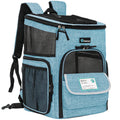 PetAmi Dog Backpack Carrier, Airline Approved Cat Backpacks For Carrying Small Large Cats, Pet Carrier Back Pack, Ventilated Soft Sided for Travel, Hiking, Camping, Max 18 lbs, Turquoise