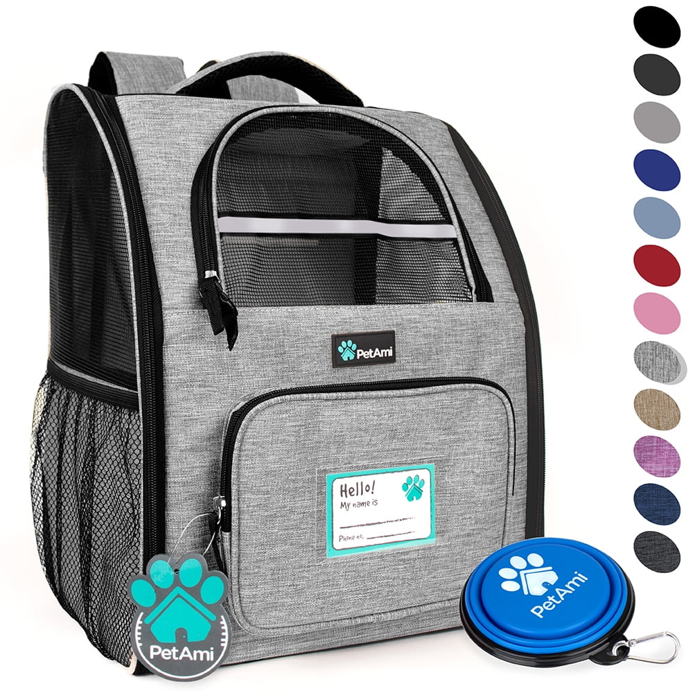 PetAmi Deluxe Pet Carrier Backpack, Red