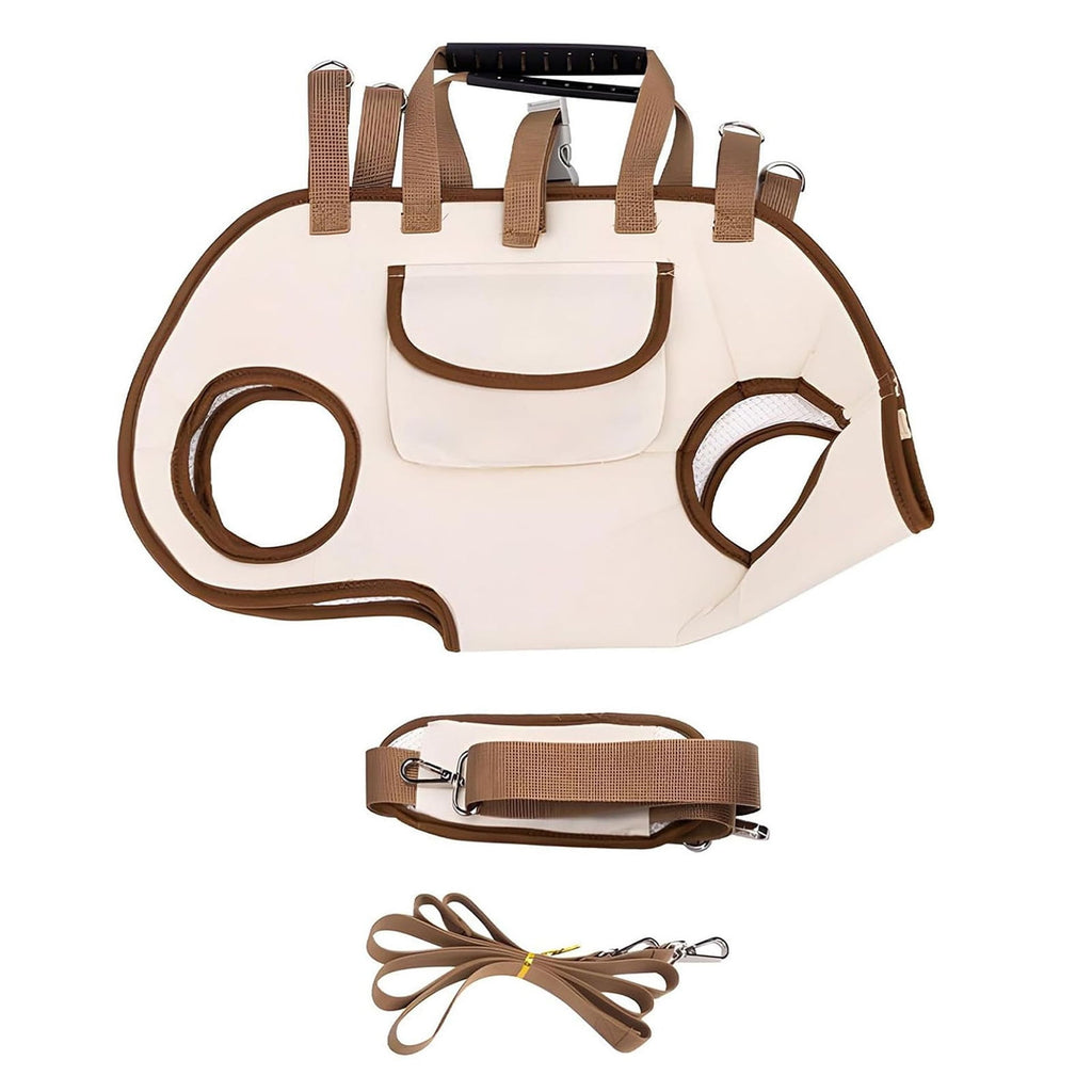 Portable Pet Carrier Backpacks Hand and Shoulder Carry Built in Safety Leash and Breathable for Comfortable Dog Travel