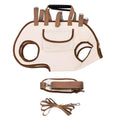 Portable Pet Carrier Backpacks Hand and Shoulder Carry Built in Safety Leash and Breathable for Comfortable Dog Travel