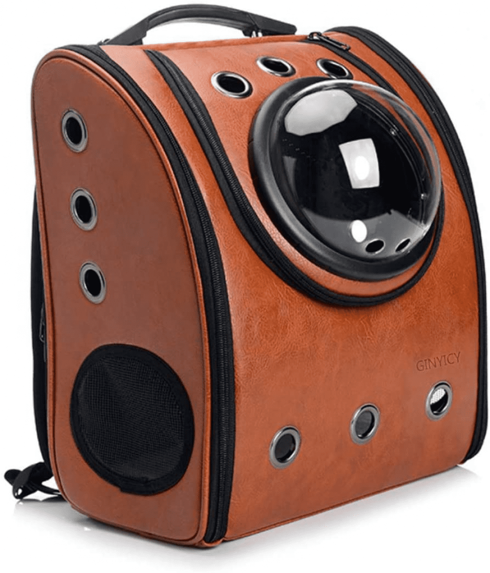 Portable Travel Pet Carrier Backpack, Space Capsule Bubble Design, Waterproof Tote Backpack for Cats and Puppy, Airline Approved Pet Backpack Carrier