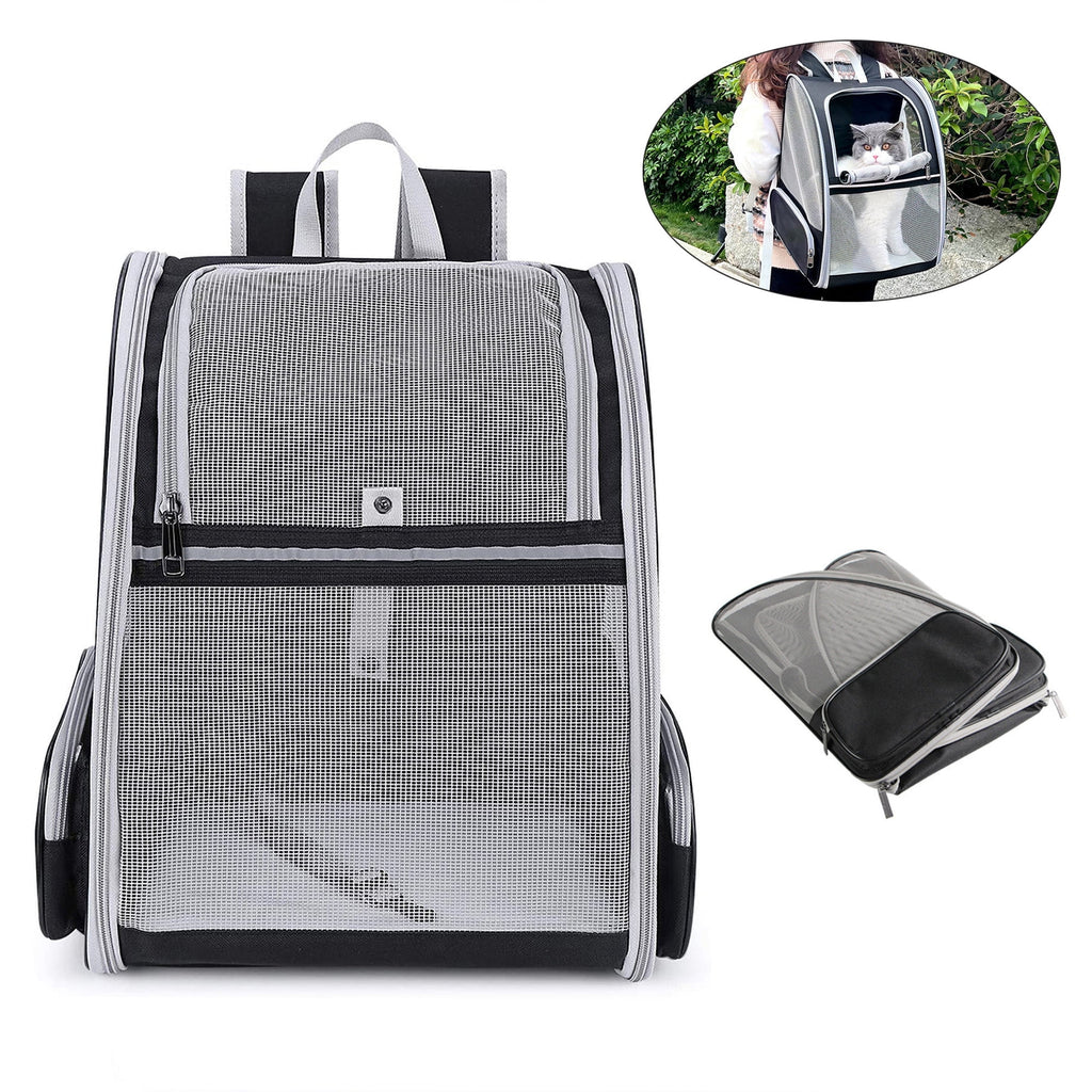 RUseeN Cat Backpack, Pet Carrier Backpack for Dogs and Cats,Puppies,Cat Backpack Carrier, Fully Ventilated Mesh,Airline Approved,Designed for Travel, Hiking, Walking & Outdoor Use