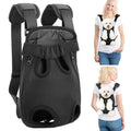 Tigebraver Dog Backpack Carrier, Adjustable Pet Front Carrier With Thick Padded Bottom Support, Legs-Out Chest Carrier For Small To Medium Dogs 7–11 lbs, For Walking, Hiking, Camping & Traveling