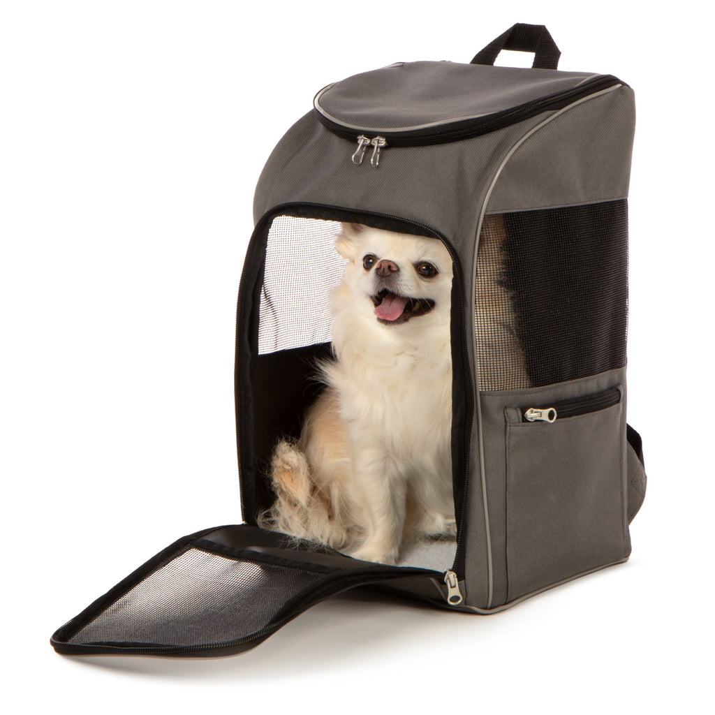 TrustyPup 2-In-1 Dog Travel Backpack, Grey