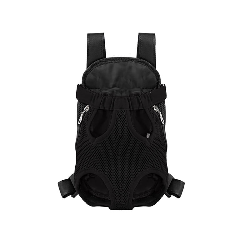 Utopia Alley Pet Carrier Backpack, Legs Out Pet Traveling Backpack, Easy-Fit, Adjustable Front Cat Dog Carrier Backpack, Small, Black