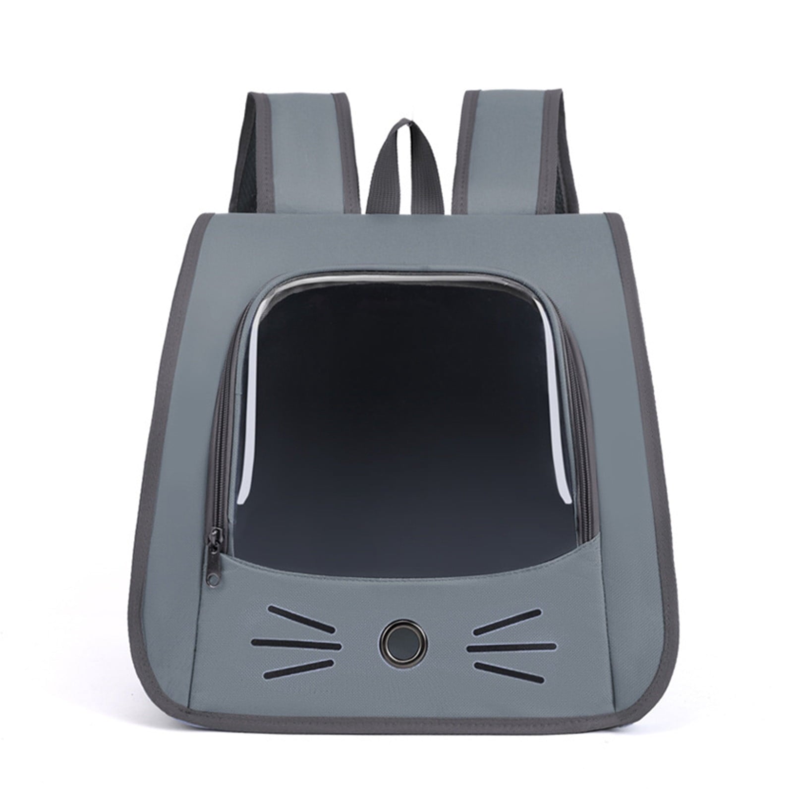 VAIFTILNO Pet Backpack Carrier, 13.78x13.78x9.84in, Traveler Breathable Transparent Carrier for Cats or Dogs, Pet Sling Carrier for Outdoor Hiking, Vet Visits, and Travel