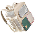 Wheeled Pet Carrier Backpack for Dogs and Cats, Foldable Travel Bag with Breathable Mesh for Vet Visits