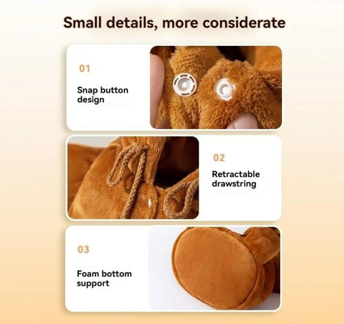 ShadeMart Brown Pet Carrier Backpack, Plush Outing Bag with Cute Bear & Bee Design, Anti-Escape for Cats, Kittens & Small Dogs