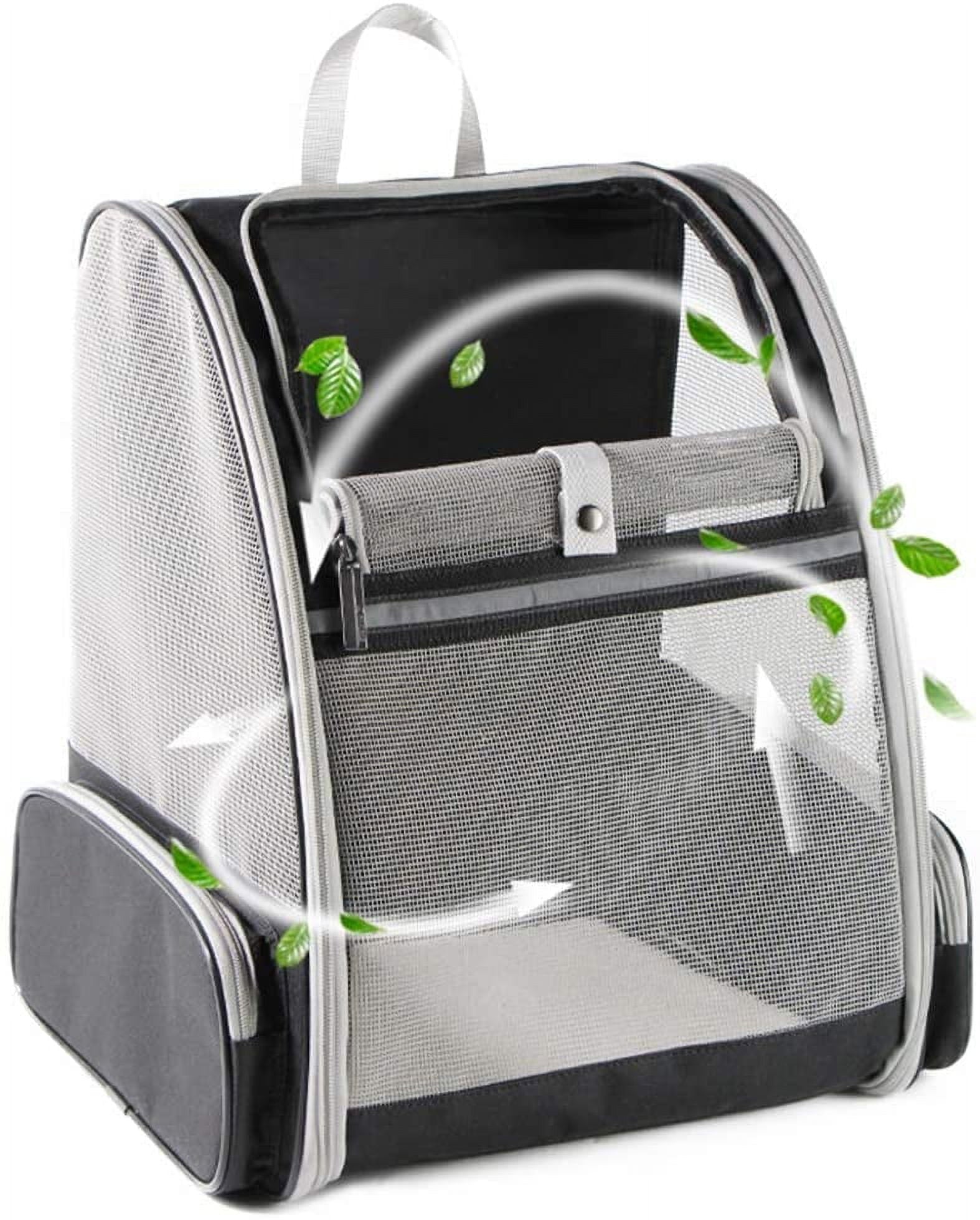 Xlhshop Mesh Bubble Pet Carrier Backpack, Breathable Travel Bag for Cats & Small Dogs