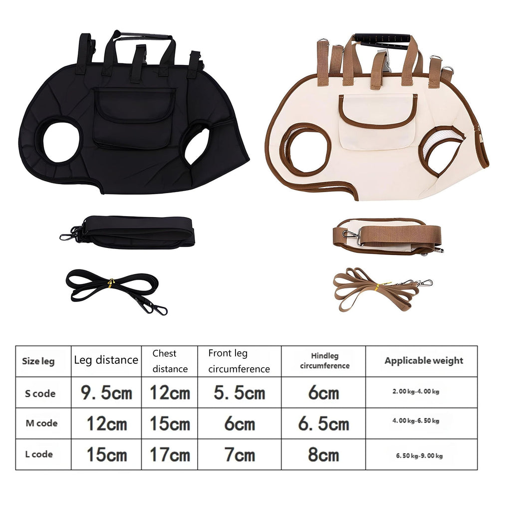 Portable Pet Carrier Backpacks Hand and Shoulder Carry Built in Safety Leash and Breathable for Comfortable Dog Travel