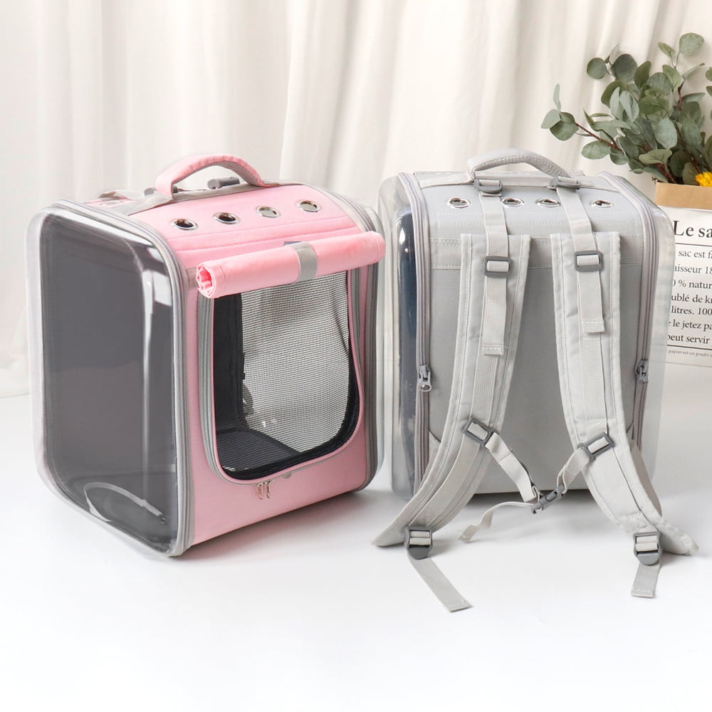 Beirui Pet Dog Cat Carrier Backpack Outdoor Travel Bag Breathable Mesh Carry Bags for Hiking Bike
