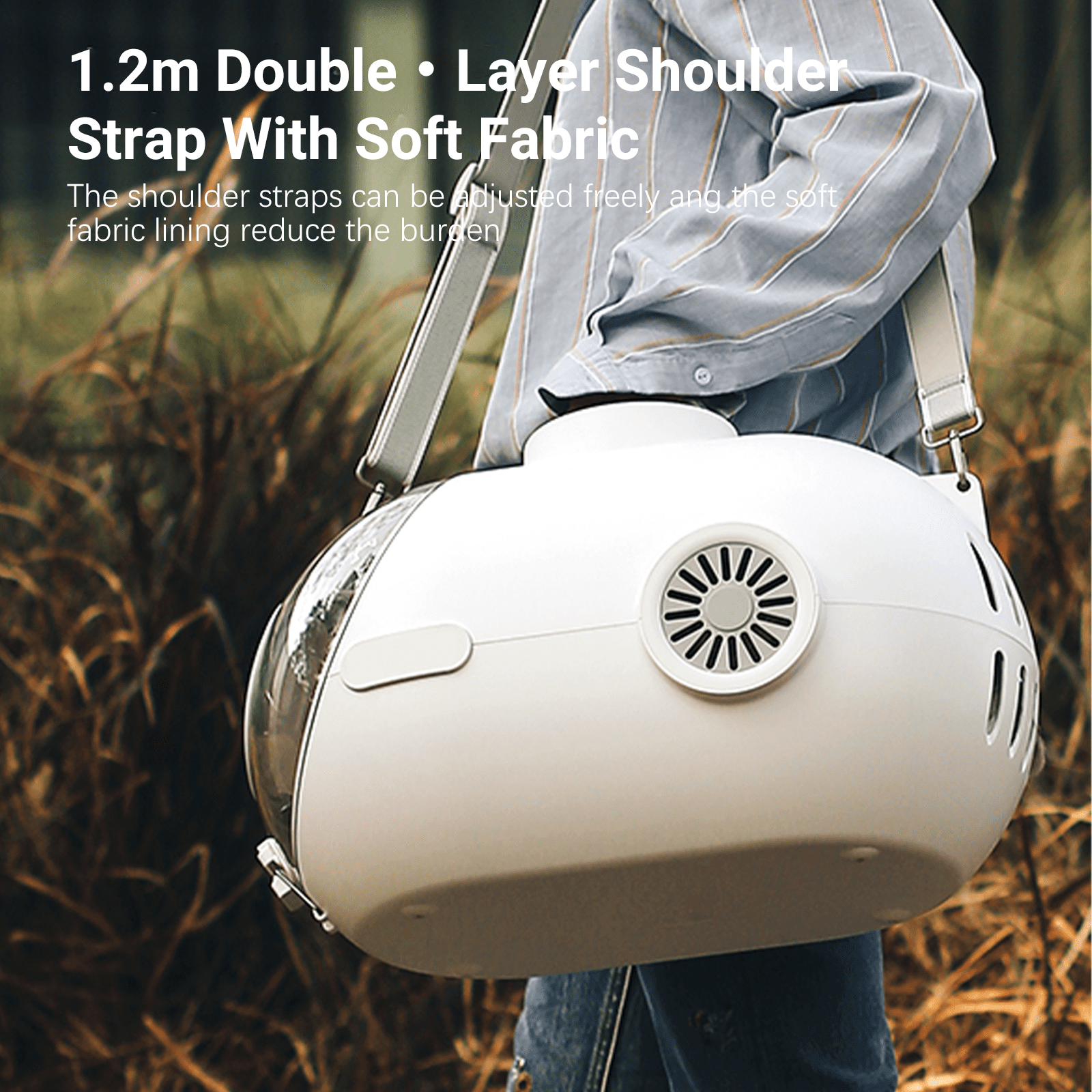 OUDOSPRS Portable Pet Carrier Bag, Handheld Cat Bag, Space Capsule Pet Backpack, 24L Travel Pet Carrier for Cats and Puppy