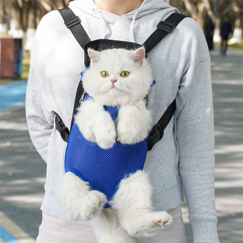 Coollooc Pet Carrier Backpack, Adjustable Pet Front Cat Dog Carrier Backpack Travel Bag, Legs Out, Easy-Fit for Traveling Hiking Camping for Small Medium Big Dogs Cats Puppies (Large)