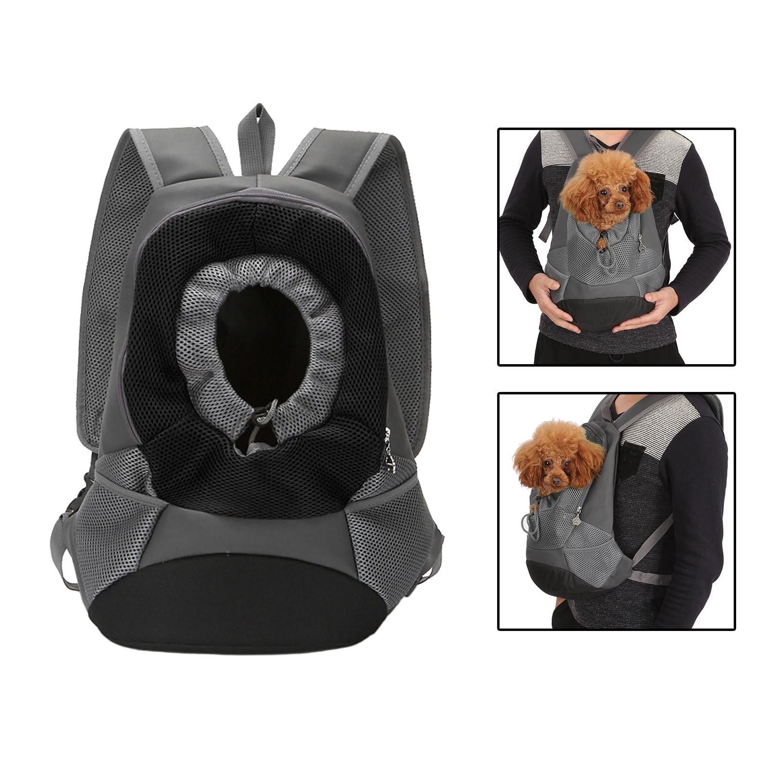 perfeclan Dog Carrier Backpack, Pet Carrier Backpack, Side Mesh Pocket, Small Dog Front Backpack, Small Pet Travel Bag for Hiking Travel L