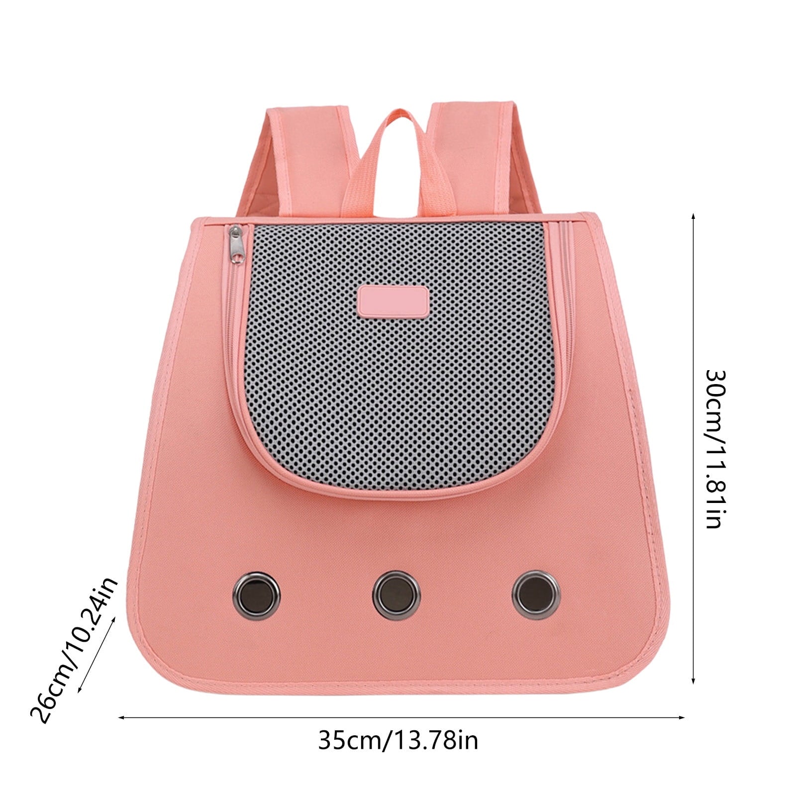 Cat Carrier Backpack | Foldable Breathable Pet Bag for Travel, Hiking, Walking | Portable Large Capacity Nylon with Mesh Ventilation | Fits Pets Up to 15lb | 35x30x26cm | Multiple Colors