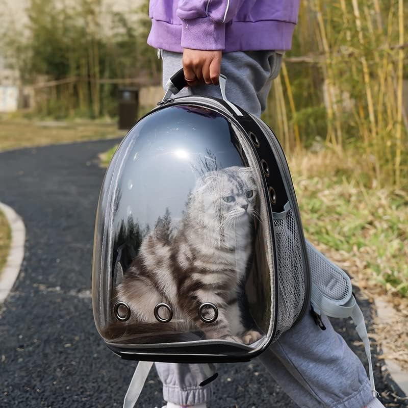 Expandable Cat Backpack Carrier, Airline Approved Pet Travel Bubble Backpack for Large Cats up to 20 lbs, Small Dogs and Kittens
