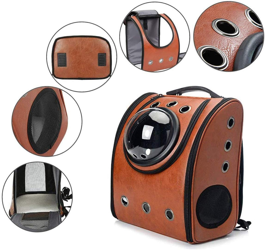 Portable Travel Pet Carrier Backpack, Space Capsule Bubble Design, Waterproof Tote Backpack for Cats and Puppy, Airline Approved Pet Backpack Carrier