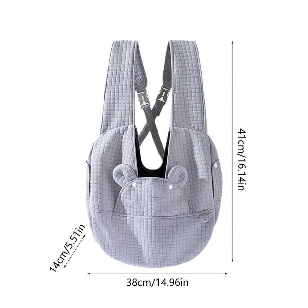 Pet Carrier, Adjustable Cat Dog Front Carrier Backpack with Safety Strap, Pet Bag for Dogs Backpack Travel Bag for Small and Medium Sized Dogs, Chest-Front Carrying Designs