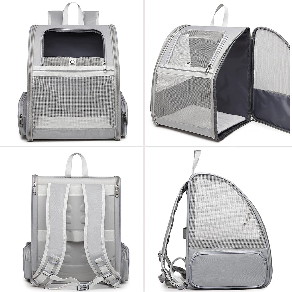 Xlhshop Mesh Bubble Pet Carrier Backpack, Breathable Travel Bag for Cats & Small Dogs