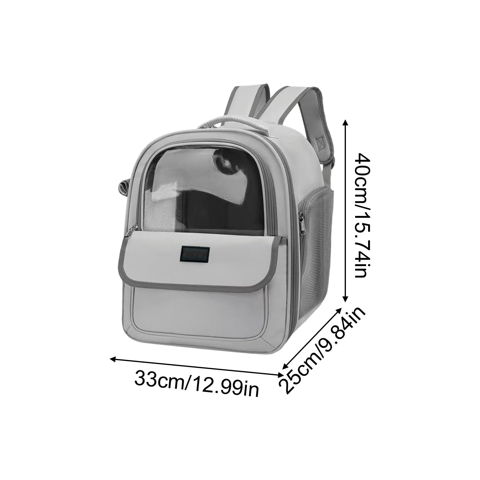 Pet Carrier for Cats and Small Dogs – Breathable Mesh Backpack with Large Opening, Multiple Pockets, Handheld & Backpack Style, 18L Capacity