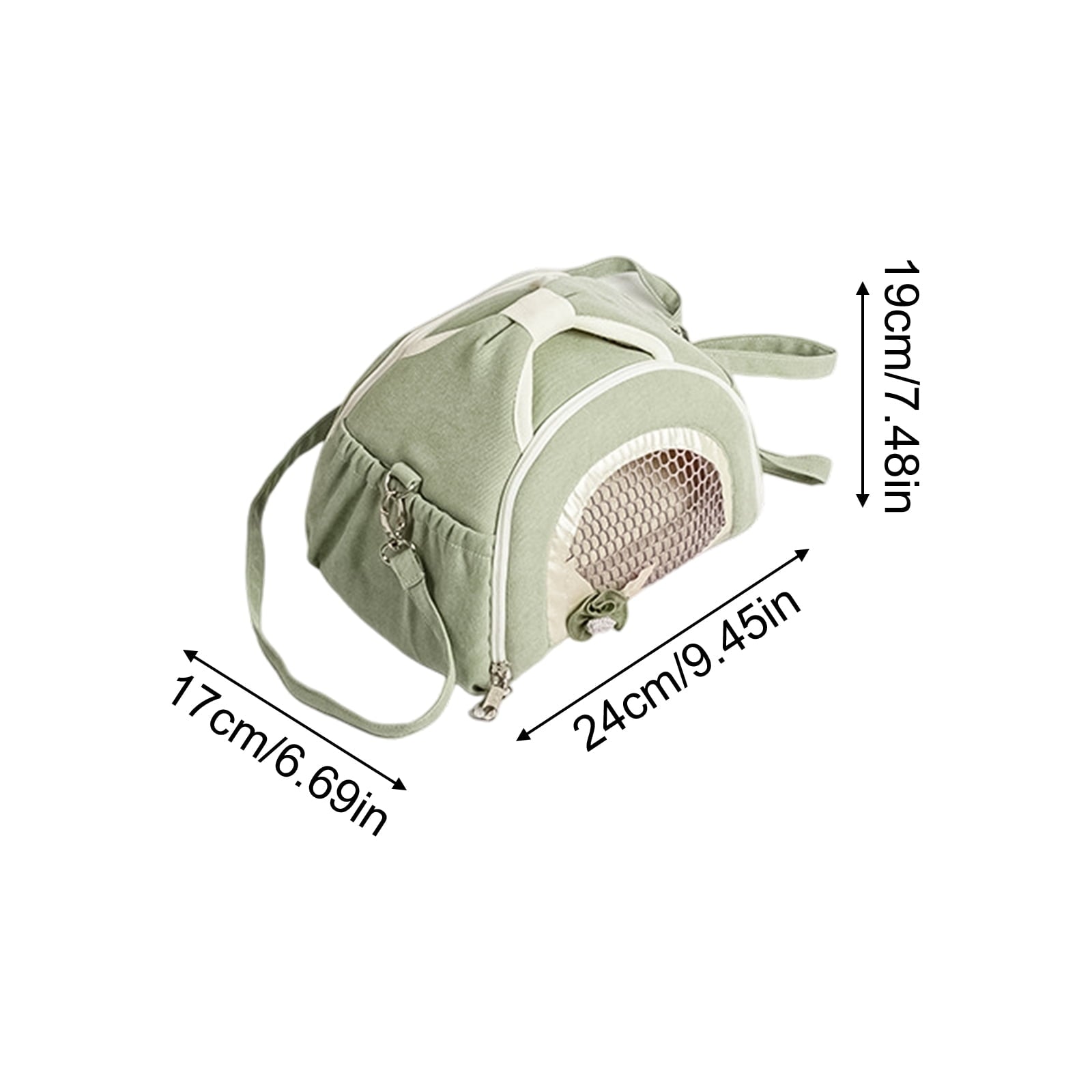 Crossbody Visible Small Pet Carrier Backpack For Outdoor Use, Breathable & Warm Portable Anti - Loss Pet Carrier With Adjustable Straps For Small Pets During Vet Visits, Daily