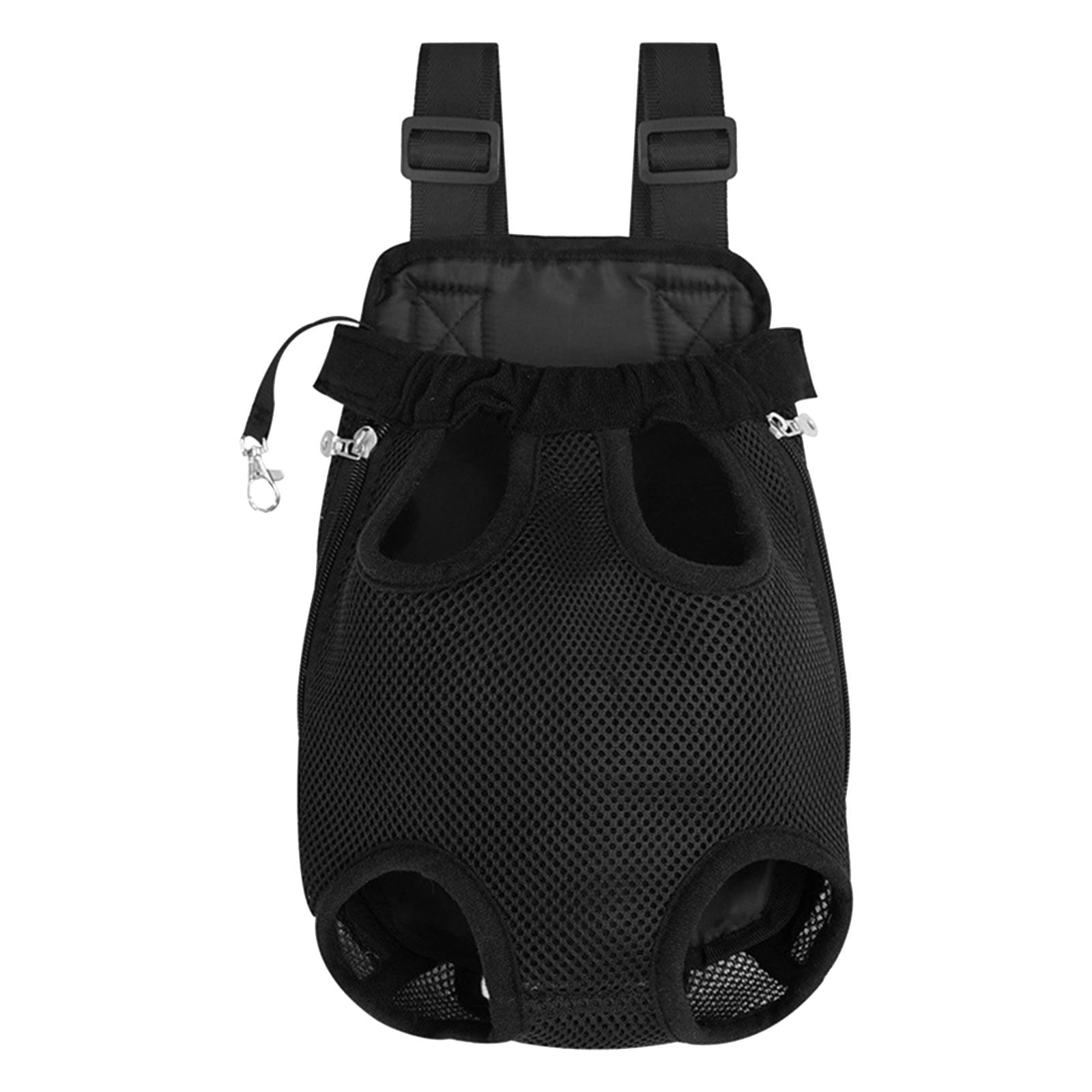 openpig Pet Dog Carrier Backpack Adjustable Dog Front Carrier, Legs Out Easy-Fit Dog Travel Backpack Carrier for Hiking Camping for Small Medium Dogs Cats and Rabbit, S, Black